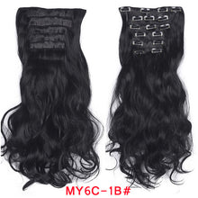 Load image into Gallery viewer, Natural Wavy Ombre Hair Piece 6Pcs/Set  Clip In Hair Extension 20Inch Wig Store
