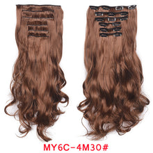 Load image into Gallery viewer, Natural Wavy Ombre Hair Piece 6Pcs/Set  Clip In Hair Extension 20Inch Wig Store
