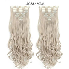 Load image into Gallery viewer, clip-on hair extensions 6pc set 4/27hl / 24inches
