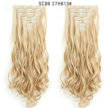 Load image into Gallery viewer, clip-on hair extensions 6pc set #35 / 24inches
