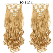 Load image into Gallery viewer, clip-on hair extensions 6pc set #144 / 24inches
