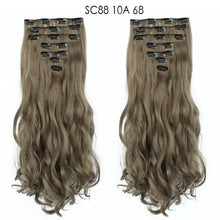 Load image into Gallery viewer, clip-on hair extensions 6pc set p4/27 / 24inches
