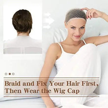 Load image into Gallery viewer, closed nude mesh net wig cap 3 pack
