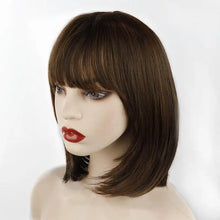 Load image into Gallery viewer, coral synthetic heat resistant bob wig
