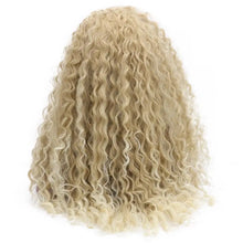 Load image into Gallery viewer, curly bohemian natural part 24&#39;&#39; long  synthetic 15*4.5 swiss lace front wig
