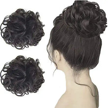 Load image into Gallery viewer, curly hair wrap updo hair bun hairpiece- 2 piece set
