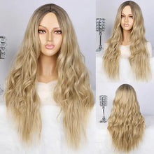 Load image into Gallery viewer, danity long wavy wig blonde / 26inches
