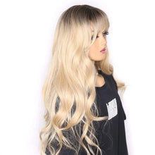 Load image into Gallery viewer, diana extra long straight heat resistant wig with bangs
