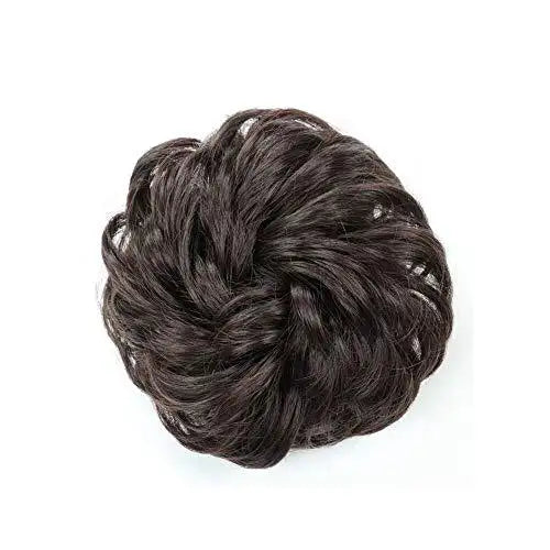 donut chignon hair bun hairpiece synthetic / 2/33# dark brown