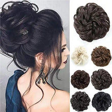 Load image into Gallery viewer, donut chignon hair bun hairpiece synthetic / 4# dark brown
