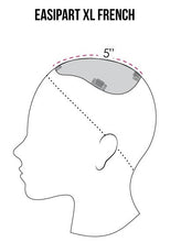 Load image into Gallery viewer, easipart french 12 xl human hair hair topper
