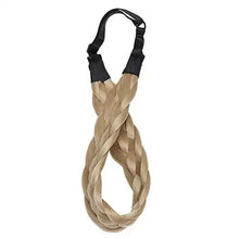 Load image into Gallery viewer, elastic stretch plaited braid hairpiece large-1.5inch / dark brown
