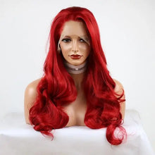 Load image into Gallery viewer, extra long heat friendly wig with wavy ends
