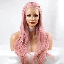 Load image into Gallery viewer, extra long heat friendly wig with wavy ends
