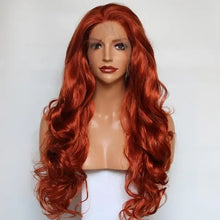 Load image into Gallery viewer, extra long heat friendly wig with wavy ends
