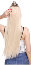 Load image into Gallery viewer, extra-long straight 5-clip in one-piece synthetic hair extension piece
