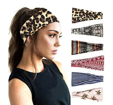 fashion print hair bands set set 18