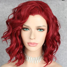 Load image into Gallery viewer, free parting curly hand-tied heat resistant fibre wig 12inches / hd-4 / 150%
