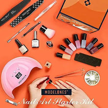 Load image into Gallery viewer, gel nail polish set starter kit with light

