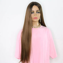 Load image into Gallery viewer, giselle extra long straight 28inch lace front wig
