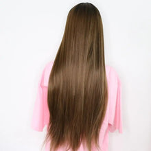 Load image into Gallery viewer, giselle extra long straight 28inch lace front wig
