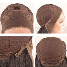 Load image into Gallery viewer, glueless half hand tied middle part ombre dark red lace front wig
