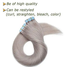Load image into Gallery viewer, grey tape in human hair extensions | 20 pcs 40g/pack
