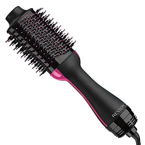 hair dryer volumizer hot air brush black