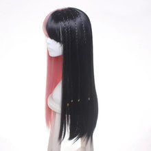 Load image into Gallery viewer, half black and pink cosplay costume wig
