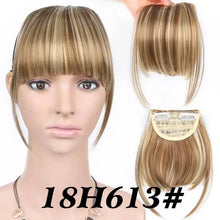 Load image into Gallery viewer, heat friendly clip in bangs hairpiece p18/613 / 6inches
