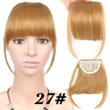 Load image into Gallery viewer, heat friendly clip in bangs hairpiece #27 / 6inches
