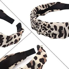 Load image into Gallery viewer, high fashion cheetah print head band hair 4 pcs accessory set
