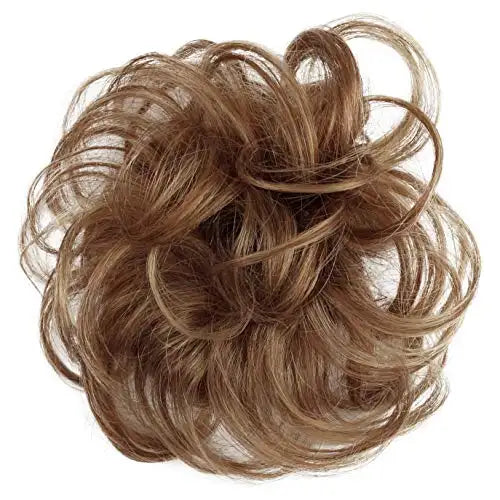 human hair synthetic fibre blend  updo scrunchie default title