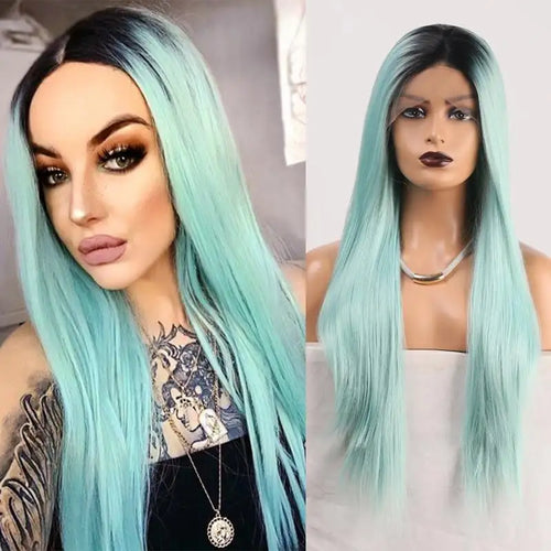 ice blue lace front wig