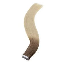 Load image into Gallery viewer, invisible tape remy human hair extensions 14 to 22 inches long

