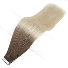 Load image into Gallery viewer, invisible tape remy human hair extensions 14 to 22 inches long
