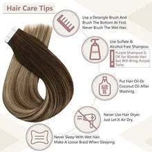 Load image into Gallery viewer, invisible tape remy human hair extensions 14 to 22 inches long
