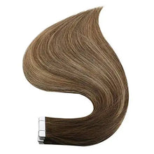 Load image into Gallery viewer, invisible tape remy human hair extensions 14 to 22 inches long

