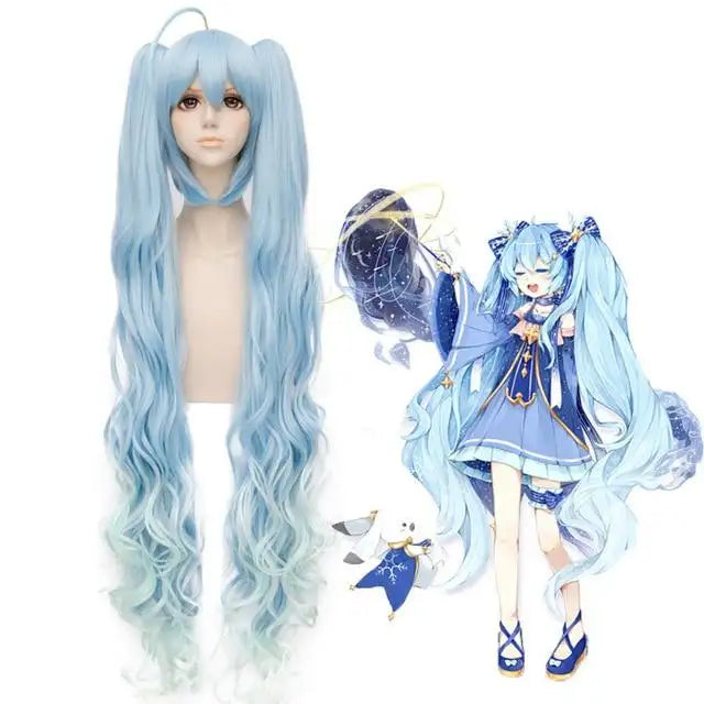 japanese princess vocaloid anime hatsune miku cosplay wig as the picture / vocaloid