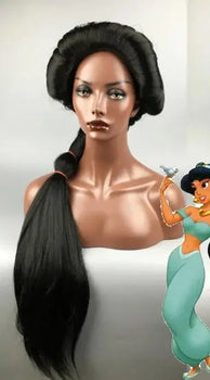jasmine cosplay wig from aladdin