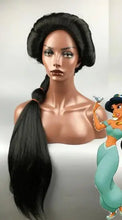 Load image into Gallery viewer, jasmine cosplay wig from aladdin

