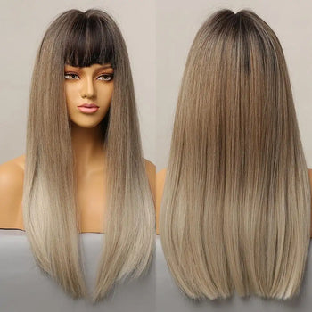 kaylah - long heat resistant wig with bangs