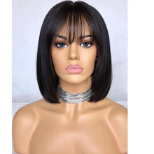 Load image into Gallery viewer, kia brazilian remy human hair silk top lace front bob
