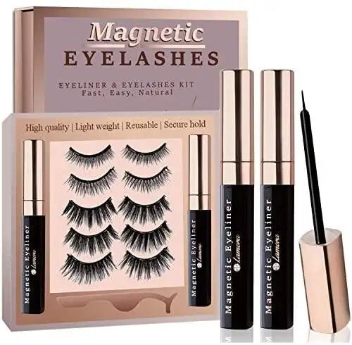 lanor magnetic eyelashes and eyeliner set