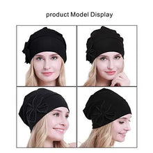 Load image into Gallery viewer, ladies headwear beanie cap cotton black / medium-large
