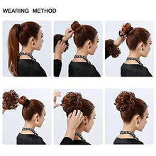 Load image into Gallery viewer, large tousled messy hair bun
