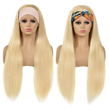 light blonde head band wig