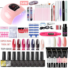 Load image into Gallery viewer, Acrylic Gel Poly Nail Gel Manicure Kit with Lamp Beauty Store

