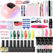 Load image into Gallery viewer, Acrylic Gel Poly Nail Gel Manicure Kit with Lamp Beauty Store
