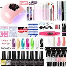 Load image into Gallery viewer, Acrylic Gel Poly Nail Gel Manicure Kit with Lamp Beauty Store
